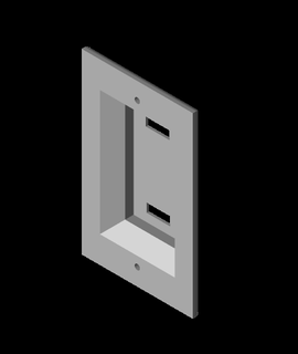 kid proof light switch cover 3d print model - Mito3D