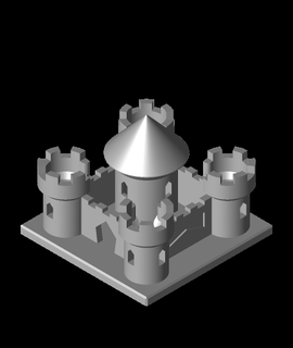 kingdomino castle thomash Hobbies & Games 3d print model - Mito3D