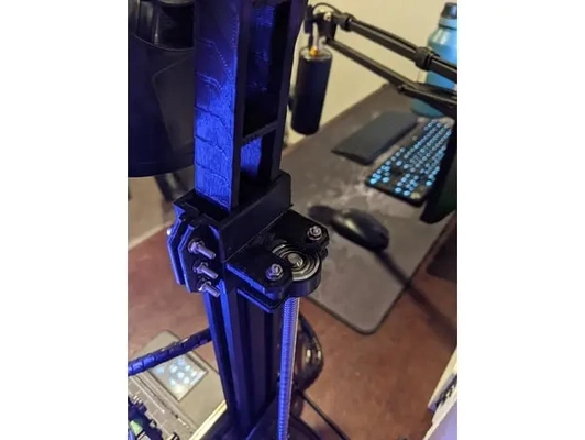 kingroon kp3s top-mounted spool holder collar z-axis stabilization - 3d by exhausted on thangs 3d print model - Mito3D
