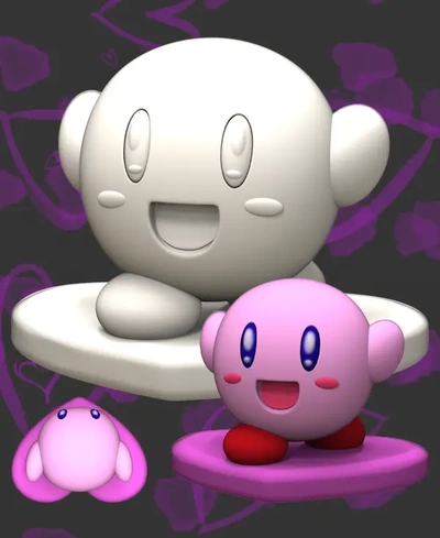 kirby - surfing heart 3d by oddity on thangs 3d print model - Mito3D