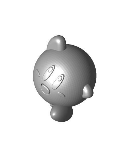 Kirby 3d modèle impression presse 3D print model - Mito3D