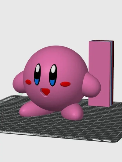 kirby 3mf 3d by impressão imprensa on cabeça 3d print model - Mito3D