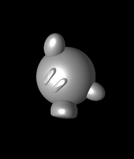 Kirby elialexhawkins Hobiler oyunlar 3d print model - Mito3D
