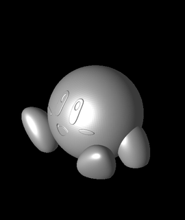 Kirby ez impression 3d print model - Mito3D