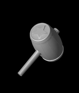 kirby hammer domcivitano Pop Culture 3d print model - Mito3D