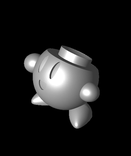 Kirby hielo 3d modelo alucard65 gracias 3d print model - Mito3D