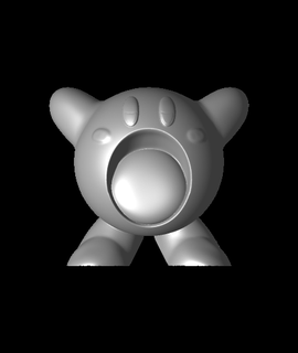 Kirby inalar ventilador arte artes entretenimento 3d print model - Mito3D
