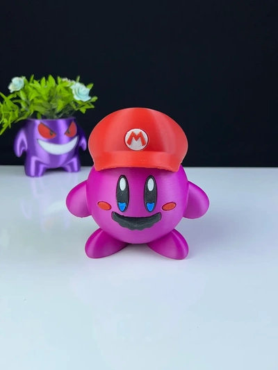 kirby mario 3d by premere stampa on grazie 3d print model - Mito3D