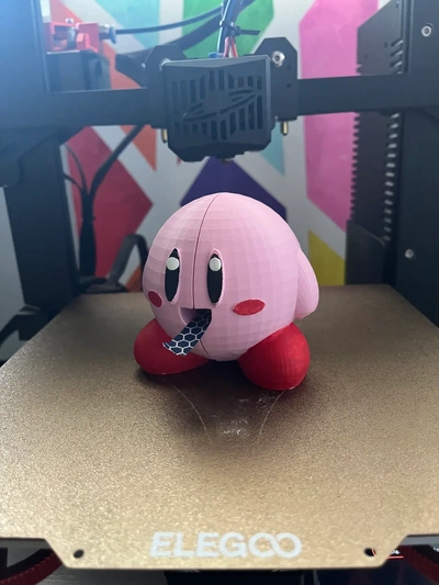 kirby fita distribuidor 3d by azure3d on nintendo 3d print model - Mito3D