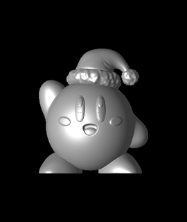Kirby vague Noël super fracasser bros ventilateur passe temps Jeux 3d print model - Mito3D