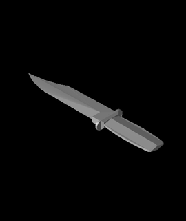 knife 1stl 3d Modell jeffgorden099 danke 3d print model - Mito3D