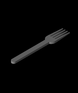 knife & fork set 3d model aedazan thangs 3d print model - Mito3D