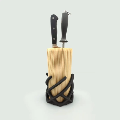 cuchillo bloquear 3d by gazzaladra on gracias hogar casa jardín cocina comida utensilios vajilla almacenamiento utilidades soporte deportes engranaje 3d print model - Mito3D