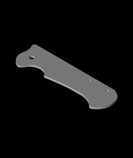 cuchillo escamas 3d modelo láser combate gracias 3d print model - Mito3D
