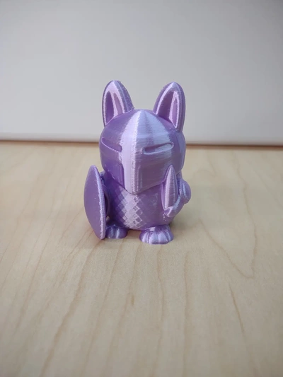 chevalier lapin 3d by construit bot pâques oeuf 3d print model - Mito3D