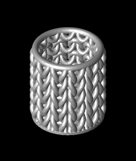 tricoter cylindre petit davefaitdestrucs Accueil maison jardin 3d print model - Mito3D