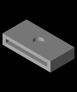 Kona saçma 4 isteğe bağlı boşluk 3d print model - Mito3D