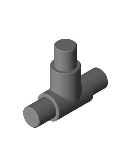 Verbinder 25mm Rohr v1obj Markennamen Geräte 3D print model - Mito3D