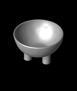konic bowl smaller csandra Home & Garden 3d print model - Mito3D