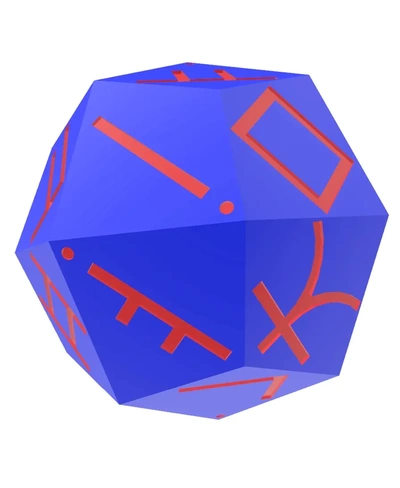 korean alphabet d24 polyhedral die - 3d by alphabetical dice on thangs 3d print model - Mito3D