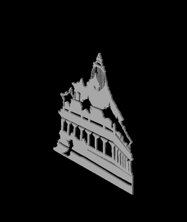 Krishna templo Nepal carrera frío 3d print model - Mito3D