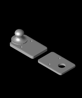 lack table enclosure magnetic door latch 3d model thangs 3d print model - Mito3D