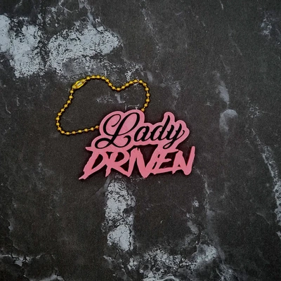lady driven keychain - 3d by jcreatenz on thangs 3d print model - Mito3D