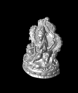 lakshmi loto trono 3d modelo gracias 3d print model - Mito3D