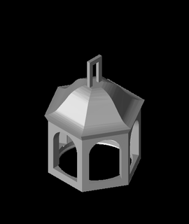 linterna chuchería mejorado gancho hogar casa jardín 3d print model - Mito3D
