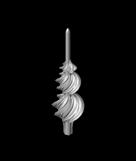 grande espiral Navidad árbol sombrero copa 3d modelo gracias 3d print model - Mito3D