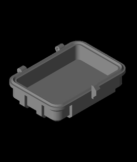 enganche escabroso caja soltero pestillo 3d modelo gracias 3d print model - Mito3D