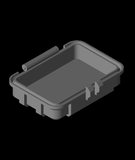 enganche escabroso caja soltero pestillo 3d modelo gracias 3d print model - Mito3D