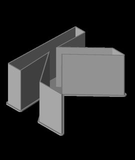 latino capitale lettera nidible scatola v1 3d print model - Mito3D