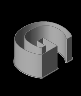 latin capital letter nestable box v1 3d print model - Mito3D