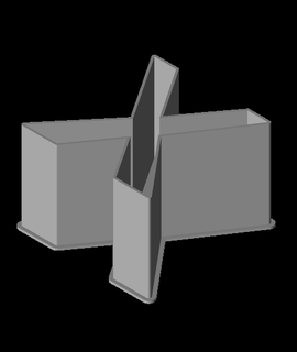 latin small letter nestable box v1  3d print model - Mito3D