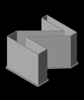 Latince küçük mektup iç içe geçmiş Kutu v1 3d print model - Mito3D