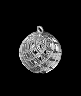 lattice christmas balls 2021 set 3 3d print model - Mito3D