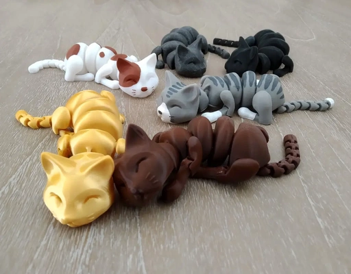 lazy cats - 3d by mcgybeer on thangs 3d print model - Mito3D
