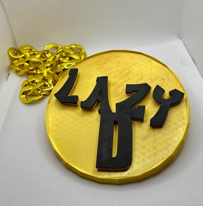 lazy d logo - 3d by squidmarley on thangs 3d print model - Mito3D