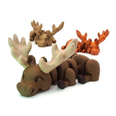 lazy moose - 3d by mcgybeer on thangs 3d print model - Mito3D
