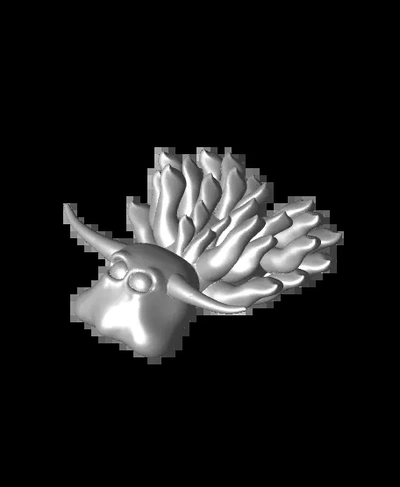 leaf sea slug 2 stl - 3d by aliendestination on thangs 3d print model - Mito3D