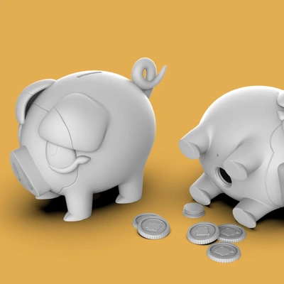 lechonk pok mon piggy bank - 3d by chelscct chelseycreatesthings on thangs pokemon pig cute coin holder video game scarlet violet gen 9 generation 3d print model - Mito3D