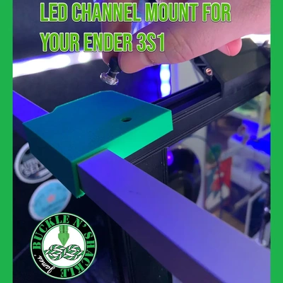 led channel mount ender 3 s1 - 3d by bucklenshackle on thangs 3d print model - Mito3D