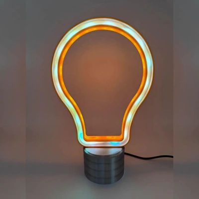 led ışık ampul 3d by sparks3d it teşekkürler ev bahçe mobilyalar lambalar aydınlatma lamba 3d print model - Mito3D