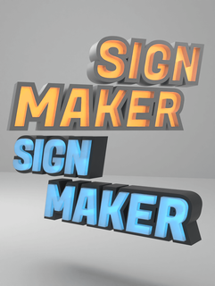 led sign maker - makertales 3d print model - Mito3D