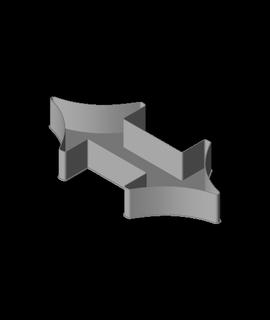 sinistra nero freccia nidible scatola v1 3d print model - Mito3D