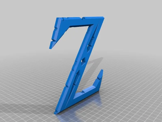 legeng of zelda logo z - 3d by justmattymakes on thangs 3d print model - Mito3D