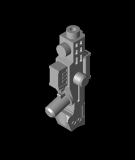 lego compatible nerf langer Schuss Aktualisiert ve 3d Modell danke 3d print model - Mito3D