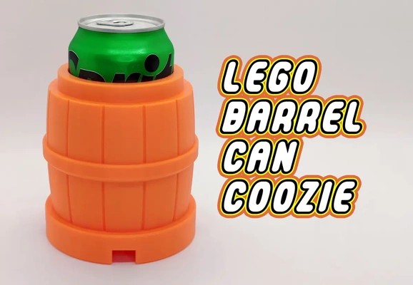 lego barril lata coozie 3d by arreglar on gracias 3d print model - Mito3D