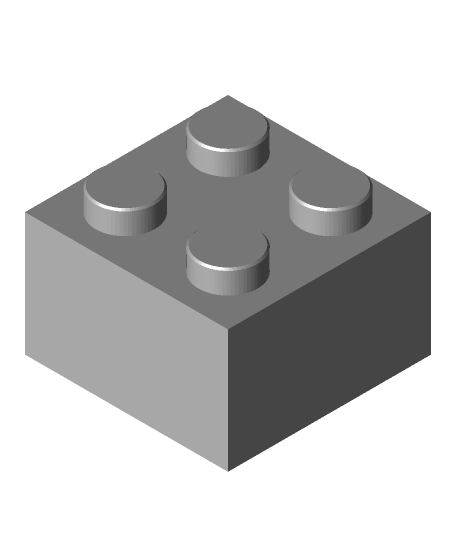 Lego bloques 3d modelo libra esterlina arquero gracias 3D print model - Mito3D